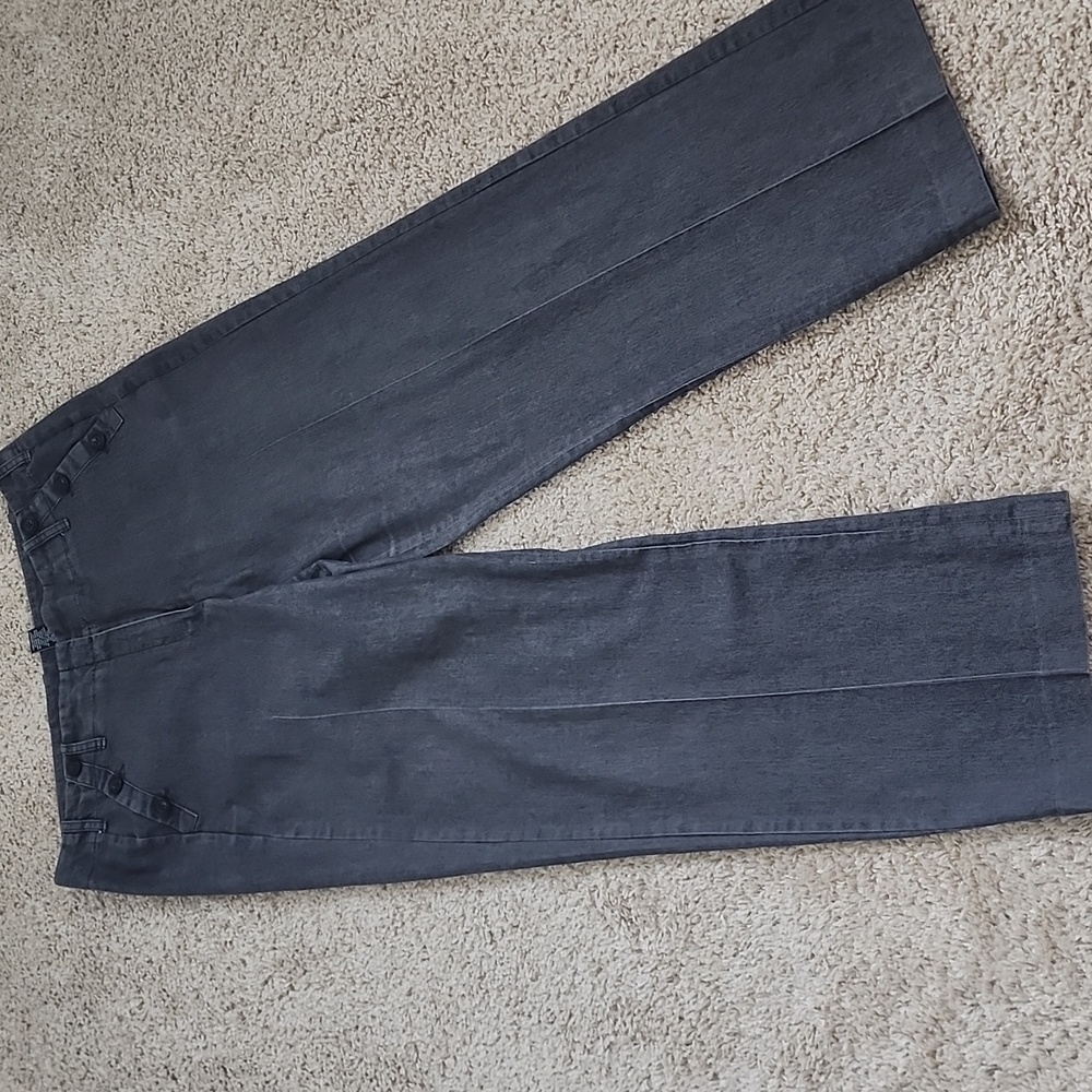 Sandro Navy Wide Leg Pants 14